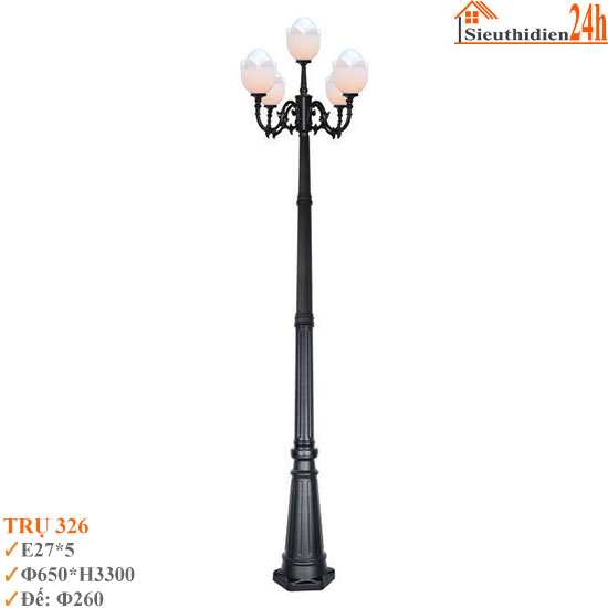 Đèn Trụ Sân Vườn Euroto TRU-326