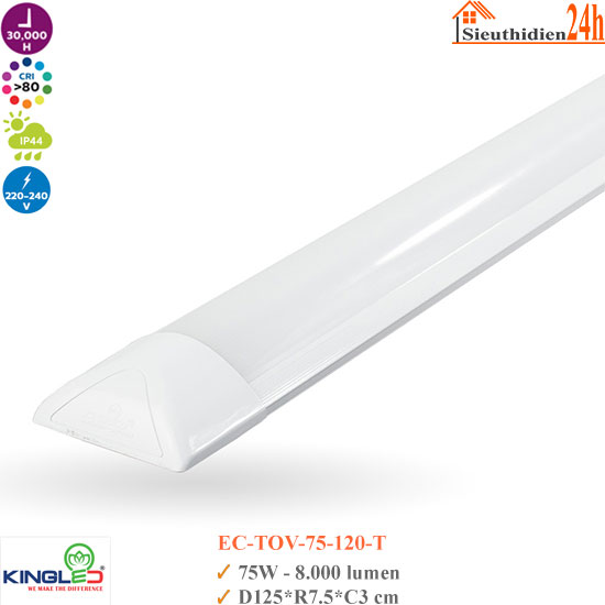 Đèn Bán Nguyệt Oval KingLed EC-TOV-75-120-T 75W