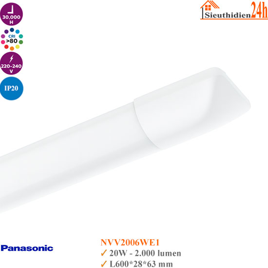 Đèn Led Bán Nguyệt Panasonic NVV20066WE1 20W