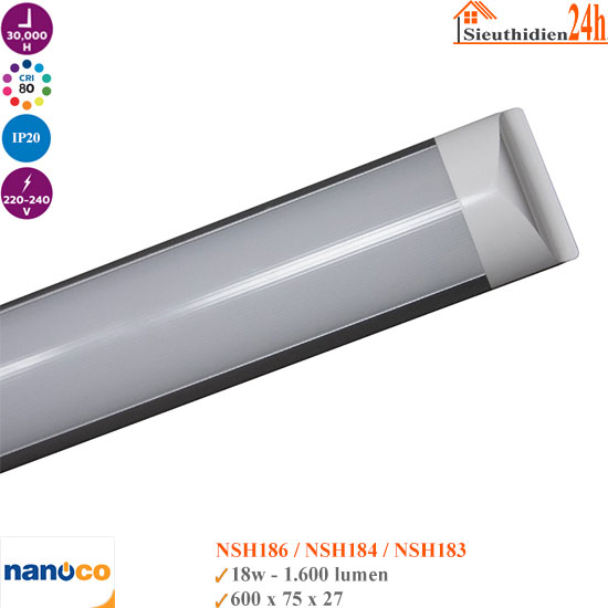 Đèn Led Bán Nguyệt Nanoco NSH18 18w