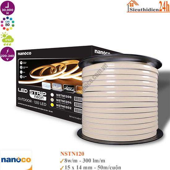 Đèn Led Dây Ngoài Trời Nanoco NSTN120 8w