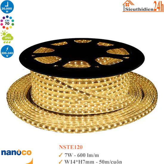 Đèn Led Dây Ngoài Trời Nanoco NSTE120 7w